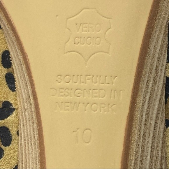 Matt Bernson Women's Leopard Leather Slip On Shoes 10 - Picture 8 of 8